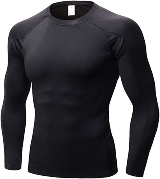 Elevate Your Workout with the Mens Winter Thermal Compression Set - Long Sleeve Top & Pants for Ultimate Comfort and Performance