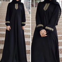Abayas for Women Solid Color Loose Casual Robe