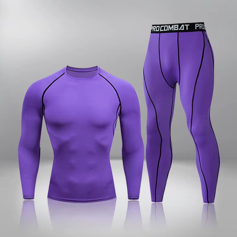 Elevate Your Workout with Men's Compression Thermal Long Johns - Perfect for Gym, Jogging, and Sports Training