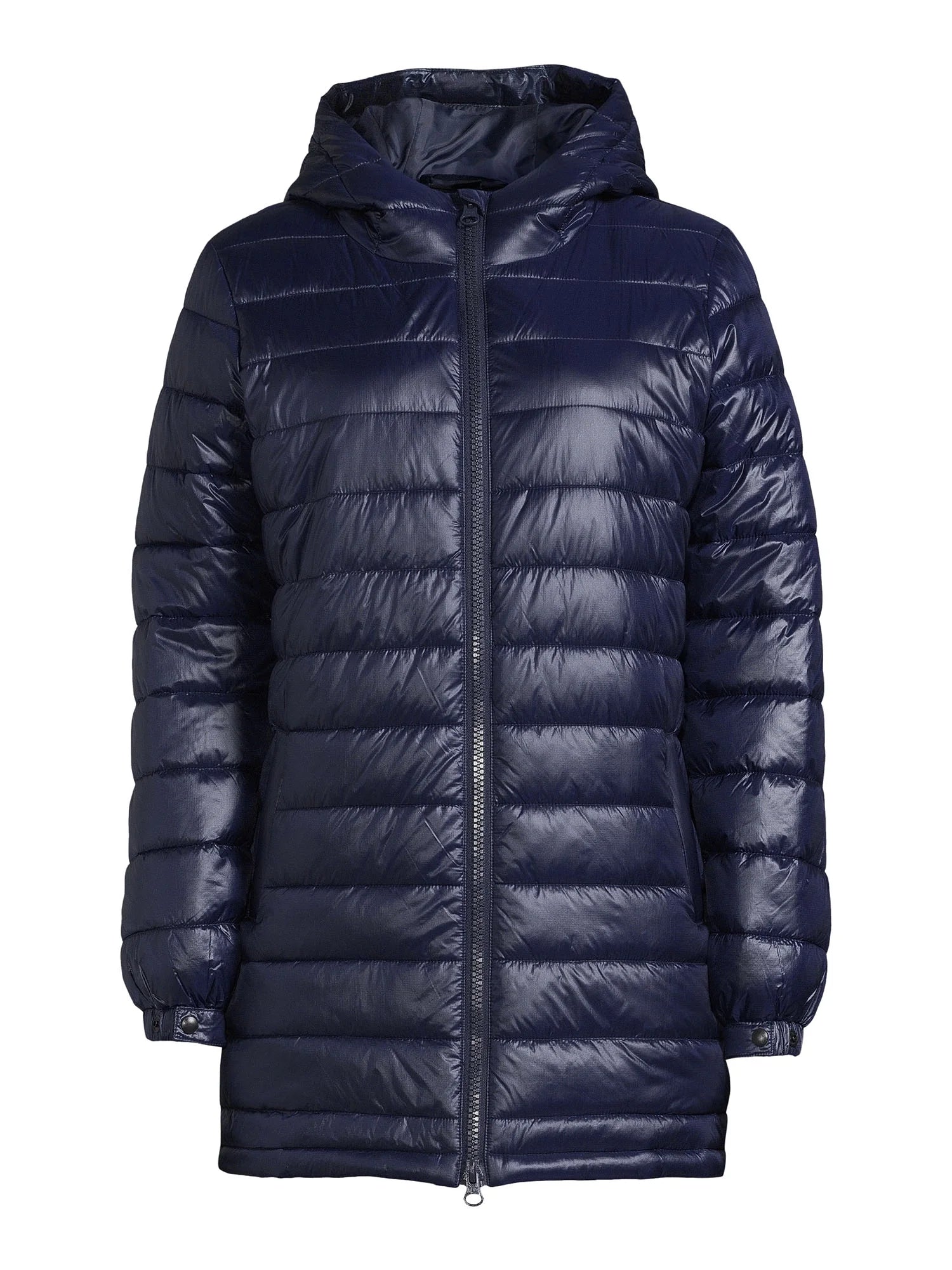Women'S Hooded Mid Length Puffer Jacket, Sizes XS-3X
