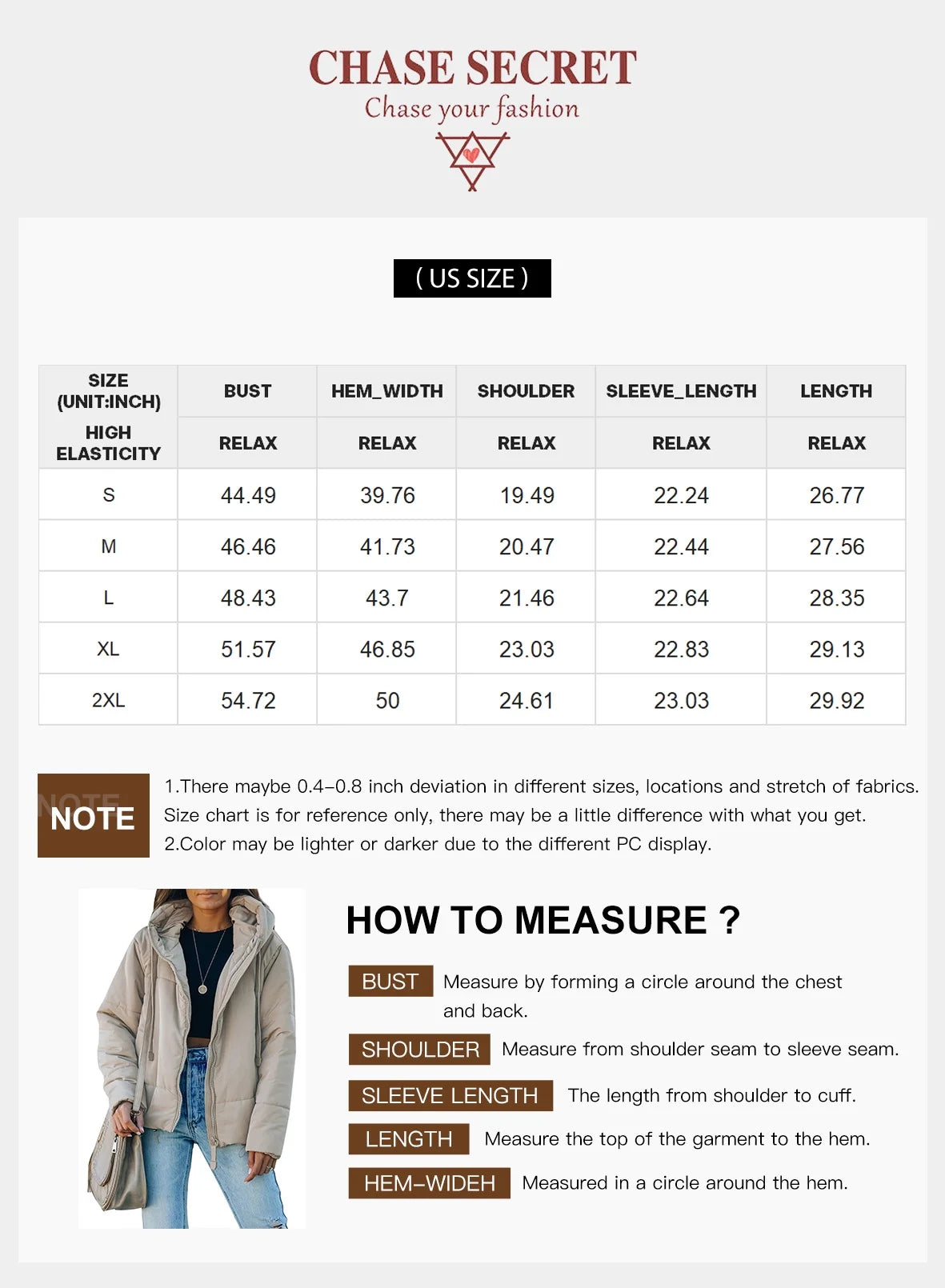 Puffer Jacket for Women Winter Warm Hooded Coat Full Zip up Cropped Jacket with Pockets Petite