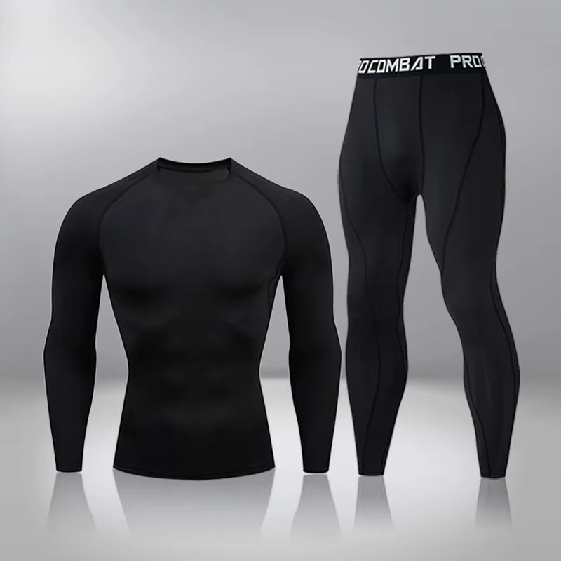 Elevate Your Workout with Men's Compression Thermal Long Johns - Perfect for Gym, Jogging, and Sports Training