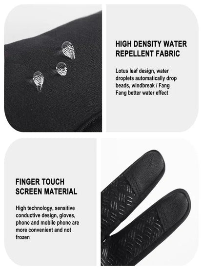 Winter Gloves, Waterproof Warm Gloves, Winter Ski Gloves for Men Women, Touchscreen Cold Weather Driving Gloves, Windproof Anti-Slip Sports Gloves, Thermal Gloves for Running Driving Cycling