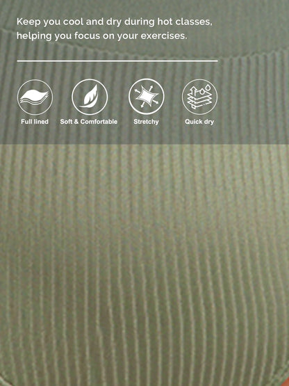 Women'S Bikini Swimsuit Shirred Solid Color 2 Piece High Waisted Swimsuit Scoop Neck Adjustable Shell Strap Bathing Suits for Women Swimwear Bikini Set Green XL