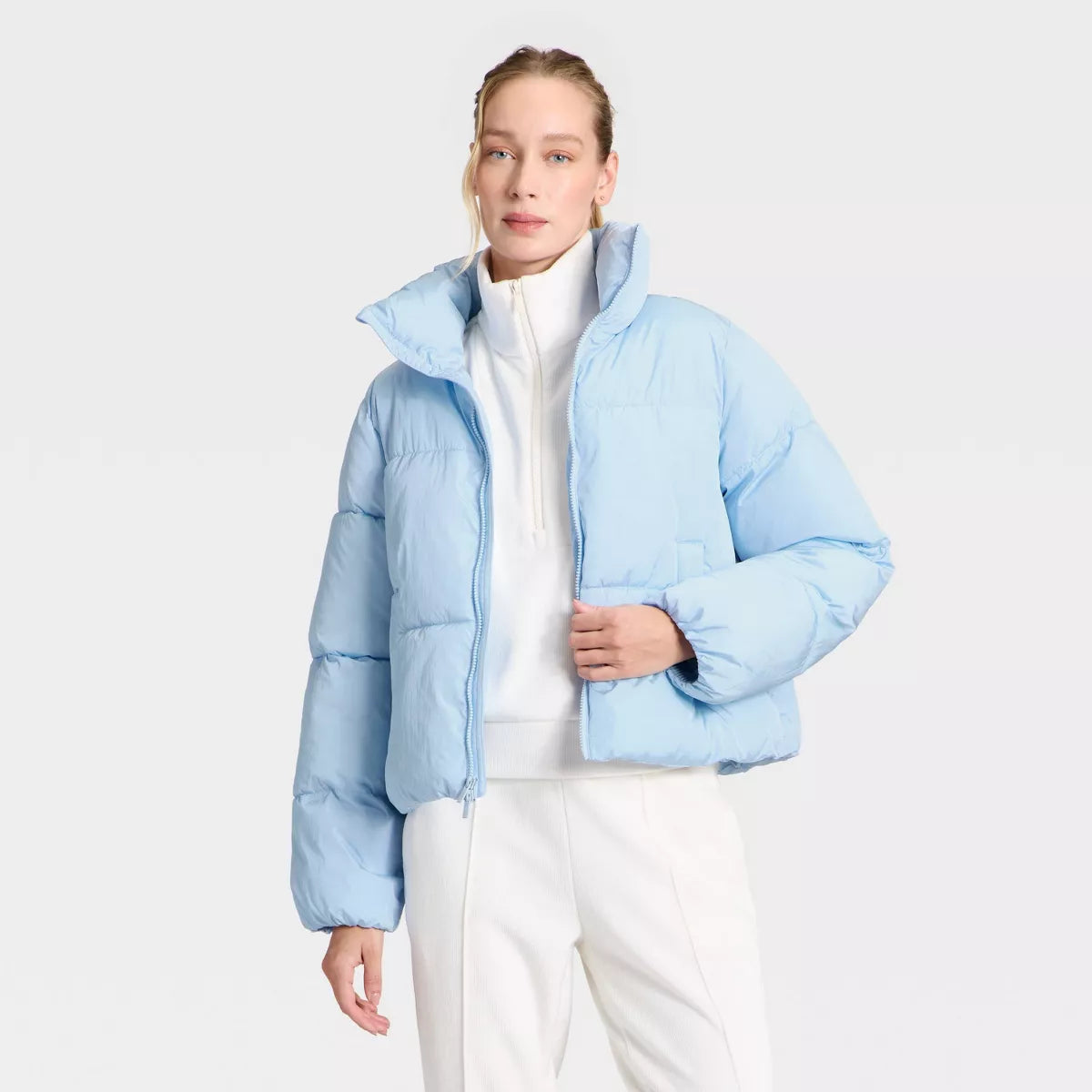 Women'S Puffer Jacket - All in Motion Light Blue