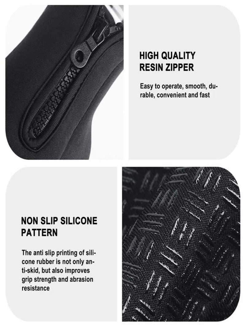 Winter Gloves, Waterproof Warm Gloves, Winter Ski Gloves for Men Women, Touchscreen Cold Weather Driving Gloves, Windproof Anti-Slip Sports Gloves, Thermal Gloves for Running Driving Cycling