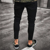 Men's Designer Black Ripped Skinny