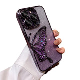 Transparent Shatter-proof Quicksand Butterfly X Phone Case