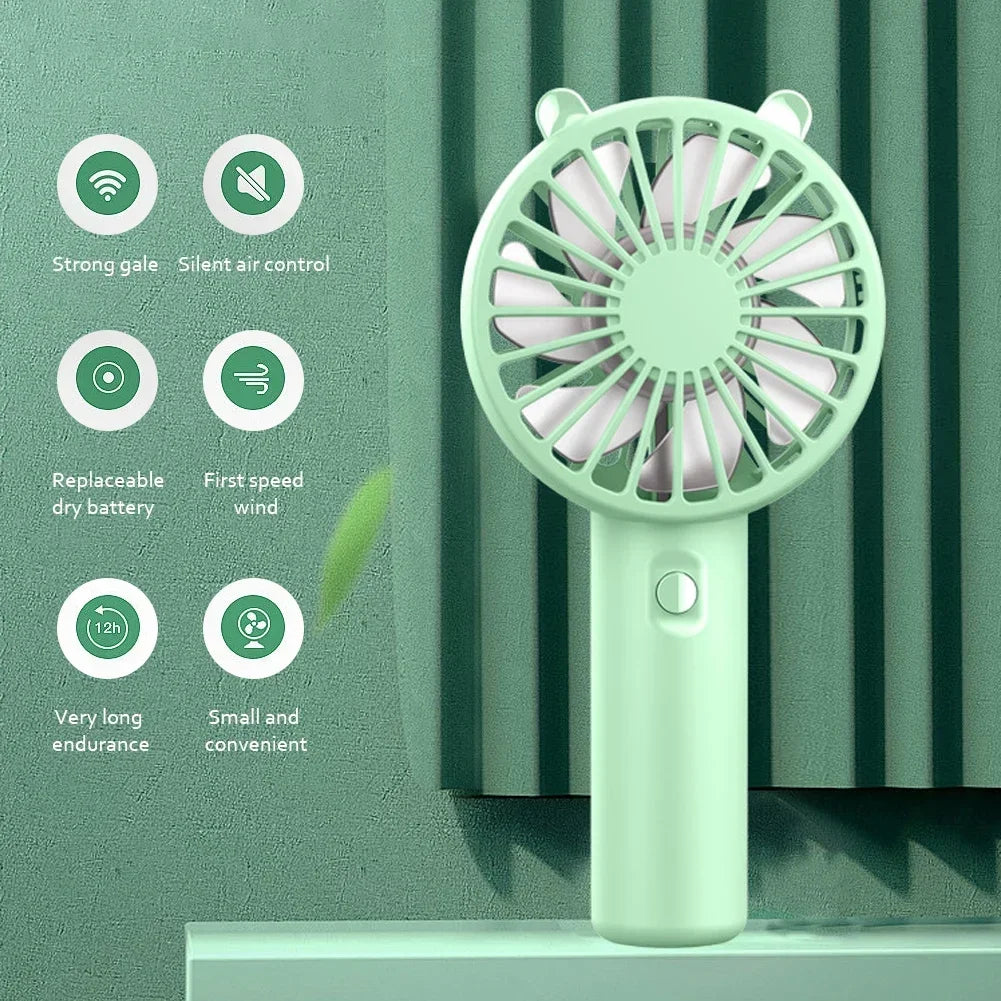 Portable Handheld Fan Small Cooling Fan rechargeable