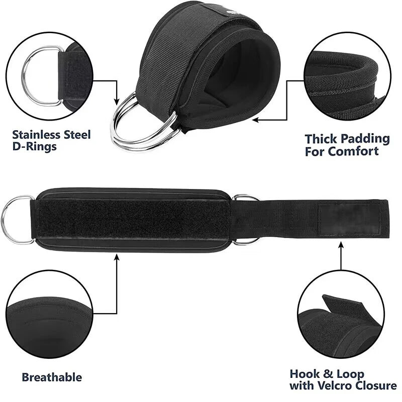 Ankle Straps Resistance Bands Set Fitness