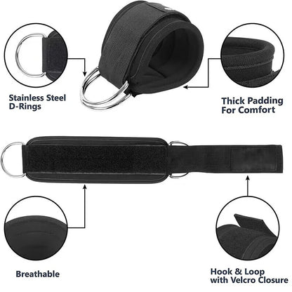 Ankle Straps Resistance Bands Set Fitness