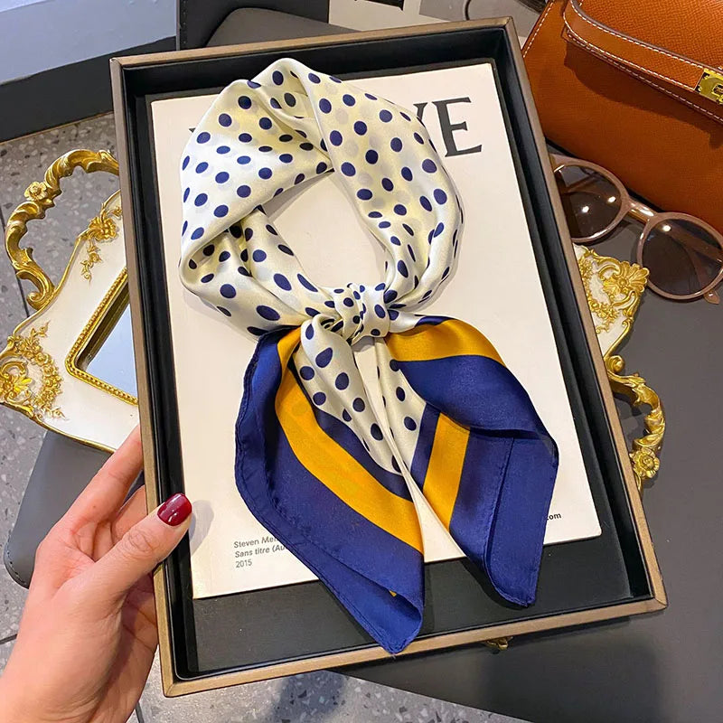 Scarf  Satin Bandana Print Scarves