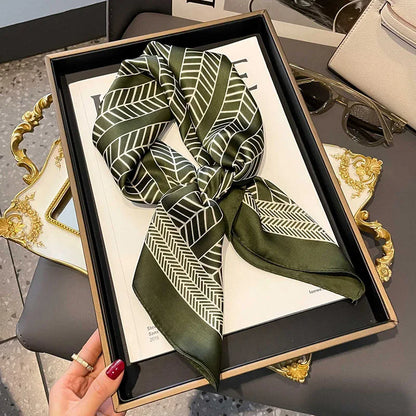 Scarf  Satin Bandana Print Scarves