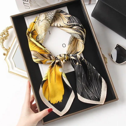Scarf  Satin Bandana Print Scarves