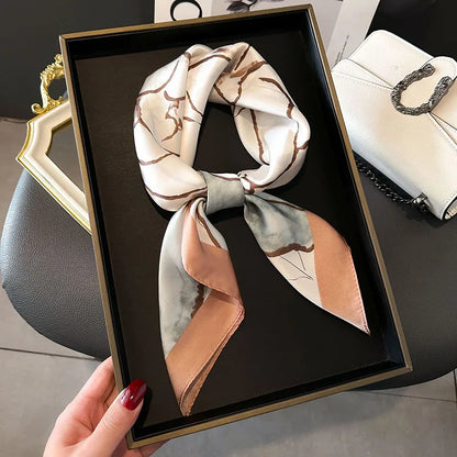 Scarf  Satin Bandana Print Scarves
