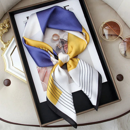 Scarf  Satin Bandana Print Scarves