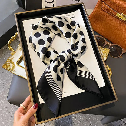 Scarf  Satin Bandana Print Scarves