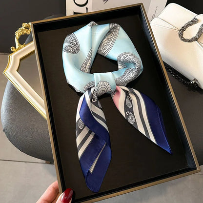 Scarf  Satin Bandana Print Scarves