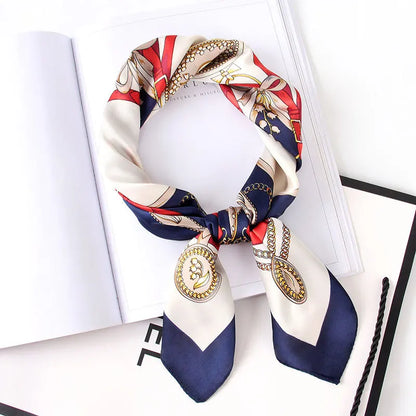 Scarf  Satin Bandana Print Scarves