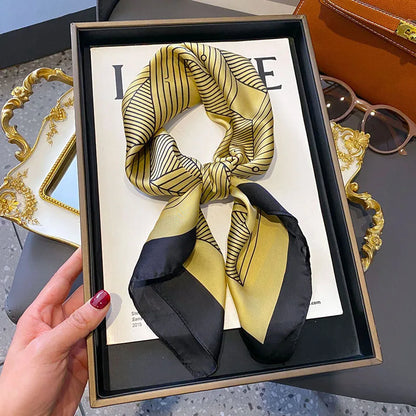 Scarf  Satin Bandana Print Scarves