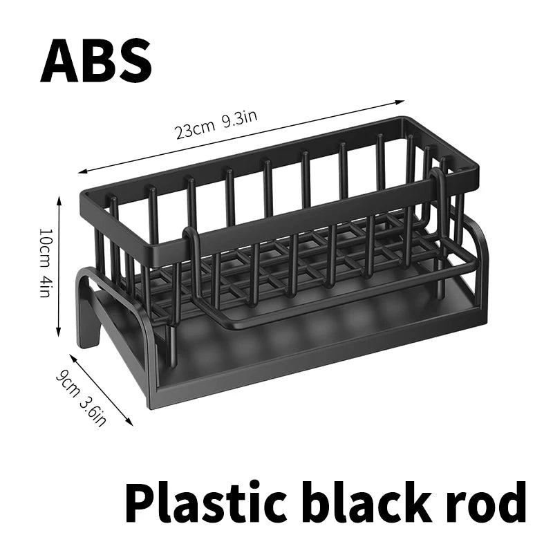 Kitchen sponge drain rack