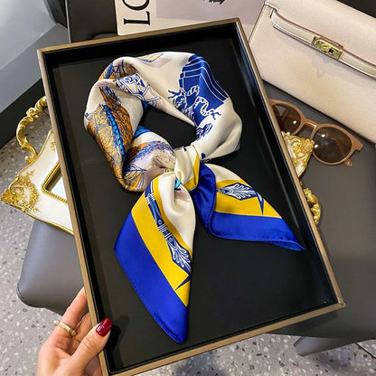 Scarf  Satin Bandana Print Scarves