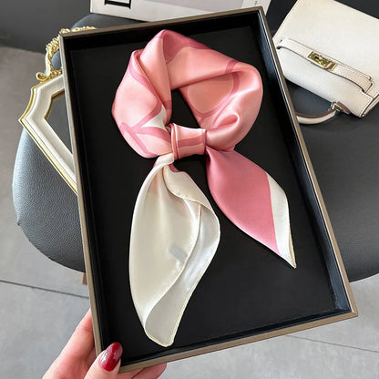 Scarf  Satin Bandana Print Scarves