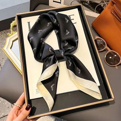 Scarf  Satin Bandana Print Scarves