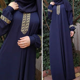 Abayas for Women Solid Color Loose Casual Robe