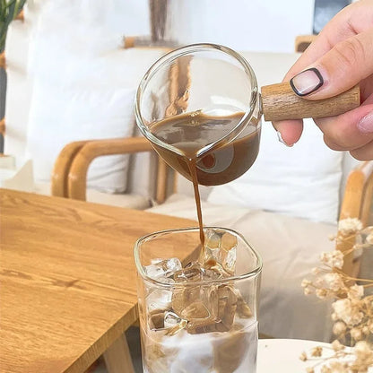Square Heat Resistant Coffee Glass Cup With Lid and Straw Transparent Milk Tea Juice