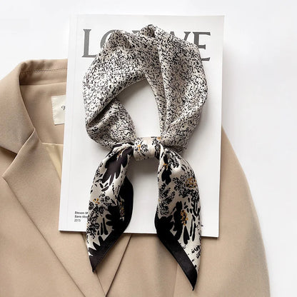 Scarf  Satin Bandana Print Scarves