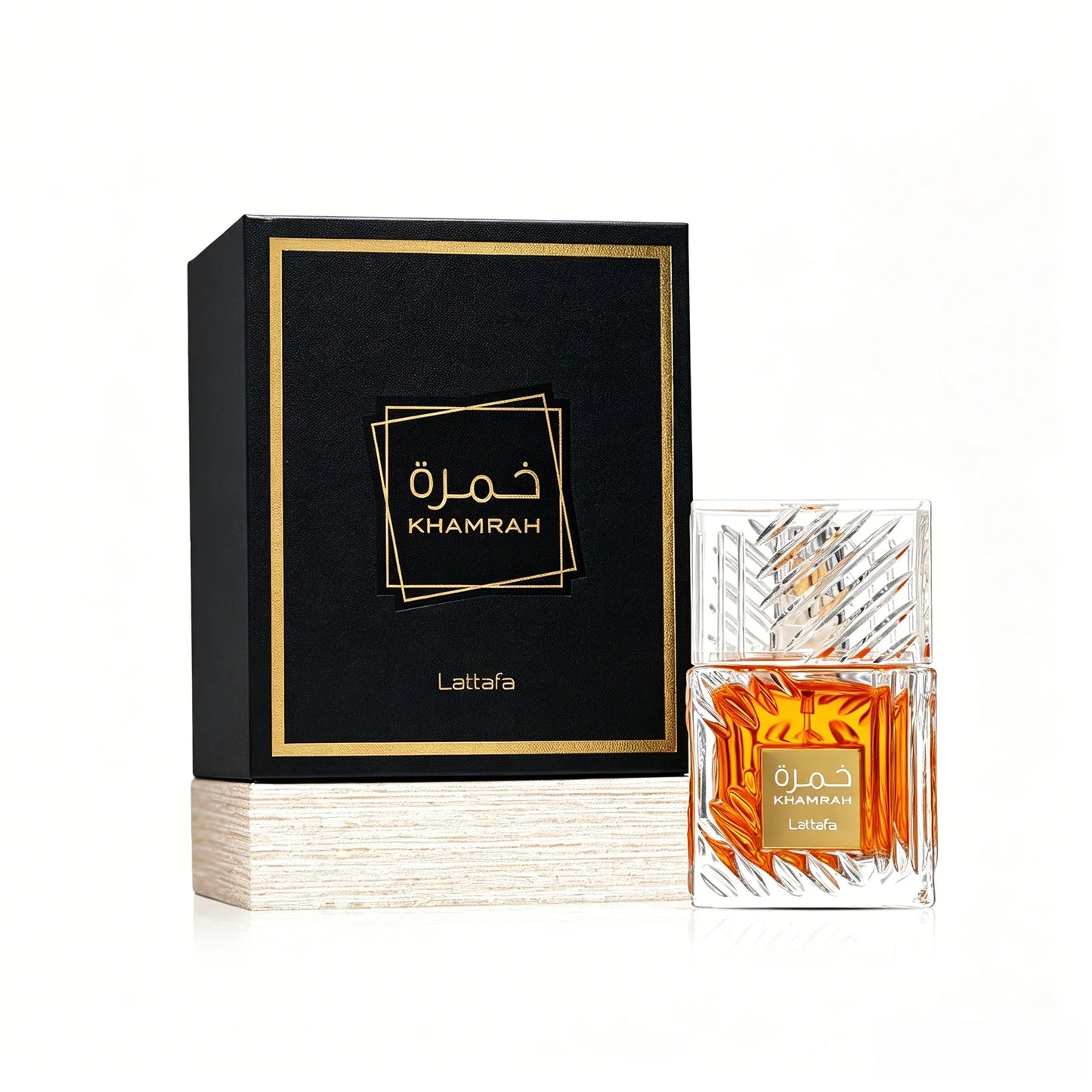 Lattafa Khamrah - Vanilla, Warm Spicy, Amber, Cinnamon - Eau de Parfum Long-Lasting Fragrance for Unisex, 3.4oz