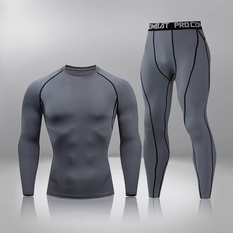Elevate Your Workout with Men's Compression Thermal Long Johns - Perfect for Gym, Jogging, and Sports Training