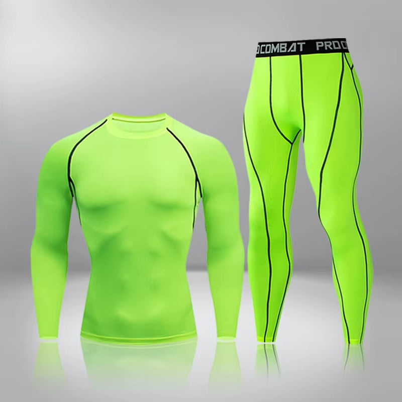 Elevate Your Workout with Men's Compression Thermal Long Johns - Perfect for Gym, Jogging, and Sports Training