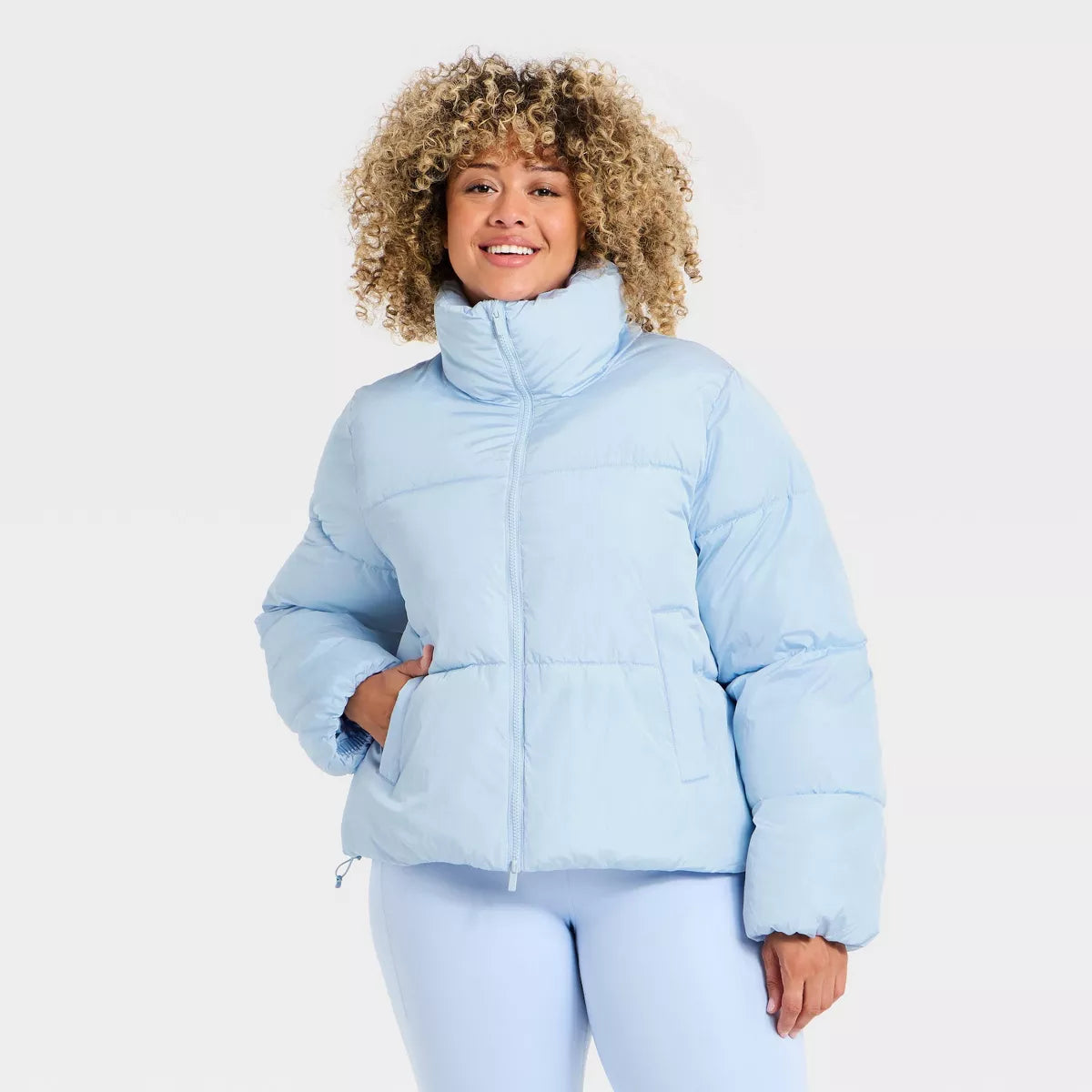Women'S Puffer Jacket - All in Motion Light Blue